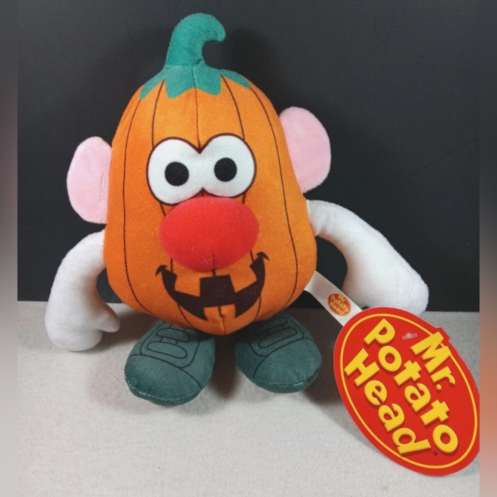 Hasbro Mr. Potato Head Pumpkin Monster Halloween Plush Toy Factory 7" New